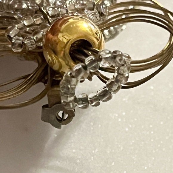 Vintage Handcrafted Wire Angel Brooch - Picture 6 of 13